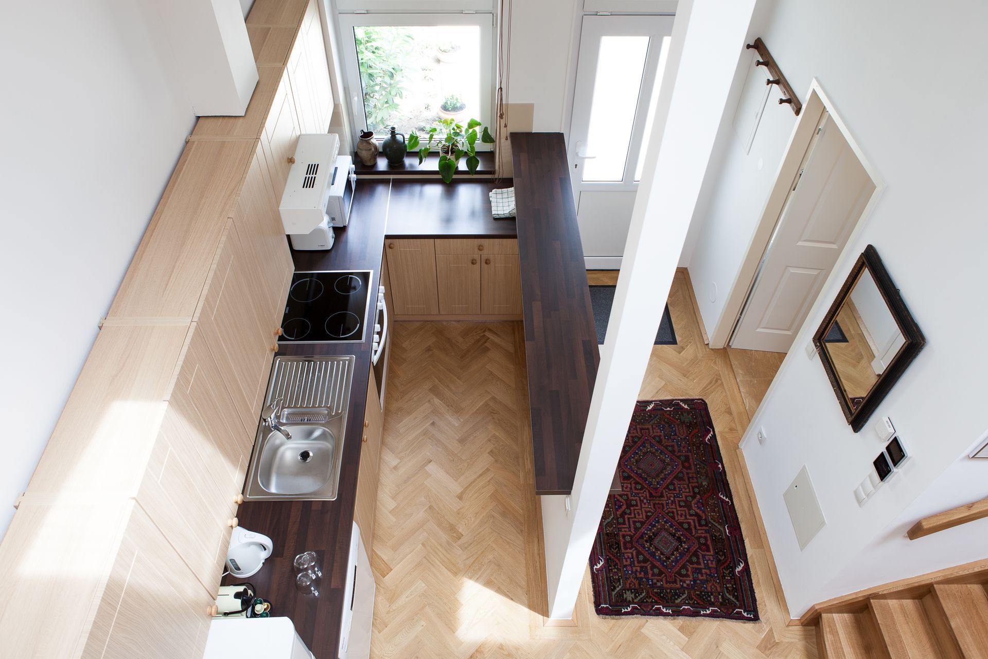 Blick vom Schlafzimmer in den Wohnraum