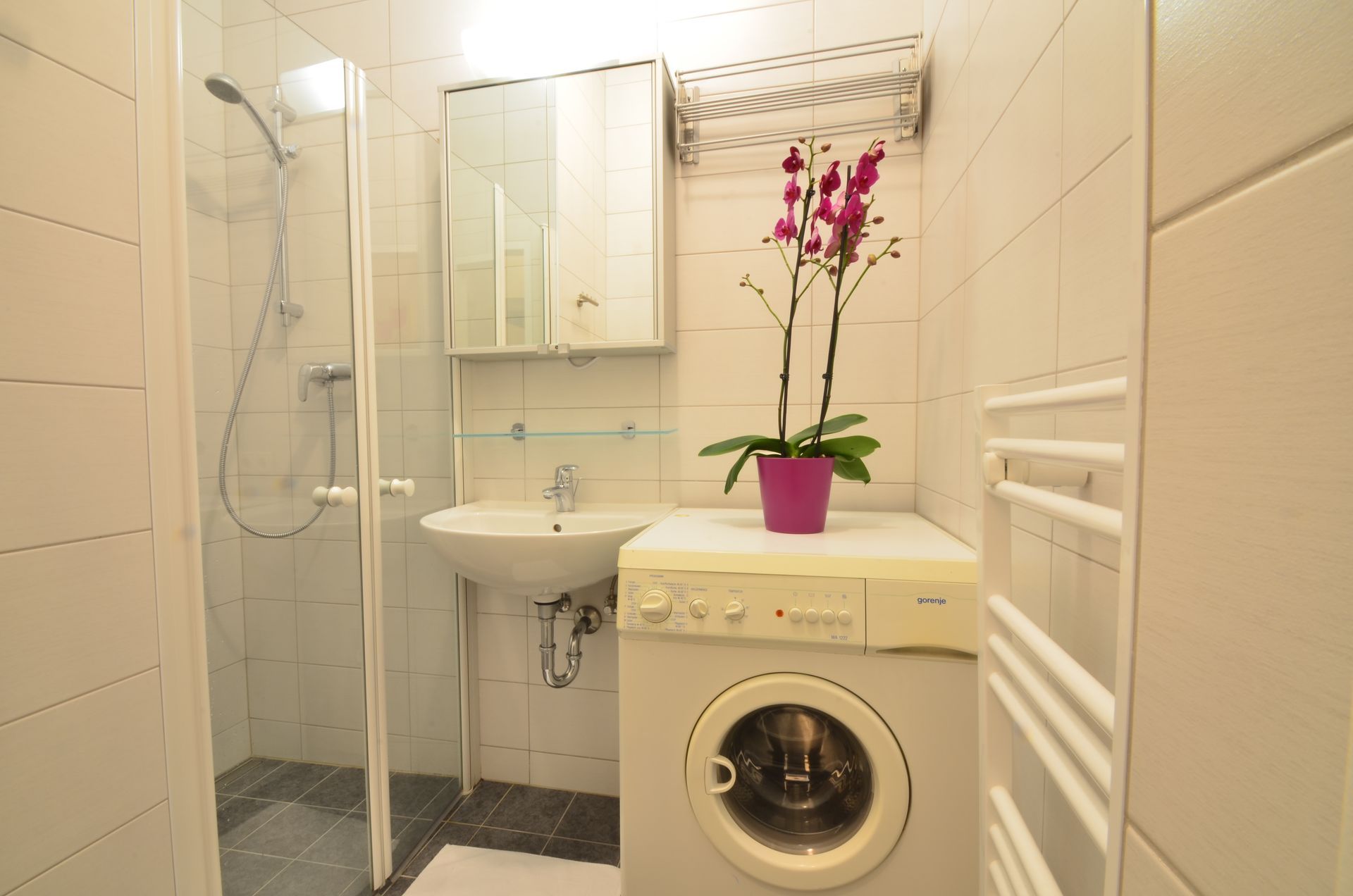 Badezimmer mit Dusche & WC