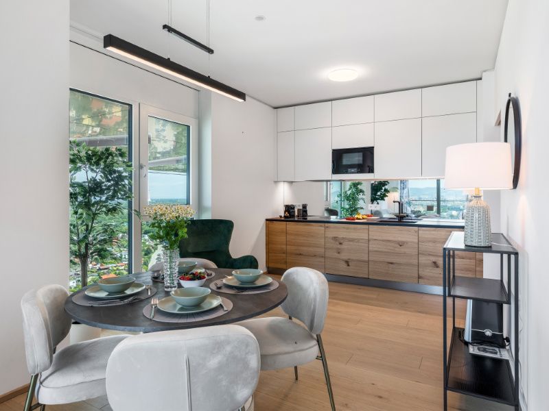 Essbereich und Küche